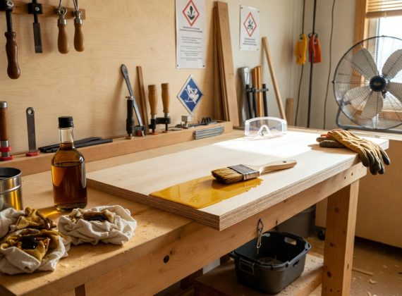 Huile de lin pour le bois : bien connaître les risques et précautions pour un usage sûr