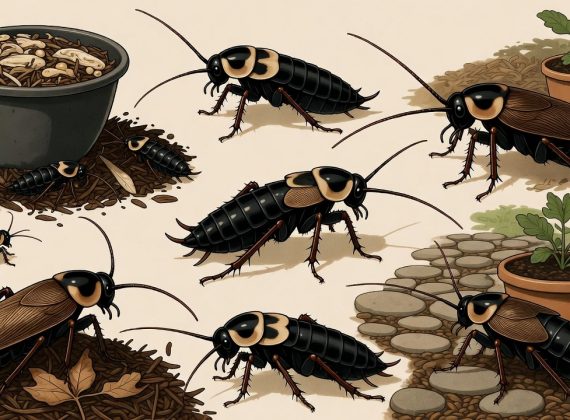 Cafard de jardin noir et blanc, comment les identifier et s’en prémunir