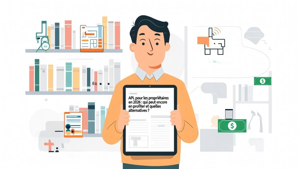 Infographie sur les aides au logement en France en 2026 montrant que l’APL accession pour les propriétaires n’est plus disponible pour les nouvelles demandes, indiquant qui peut encore en bénéficier via d’anciens prêts et présentant des alternatives comme le prêt à taux zéro et les aides à la rénovation