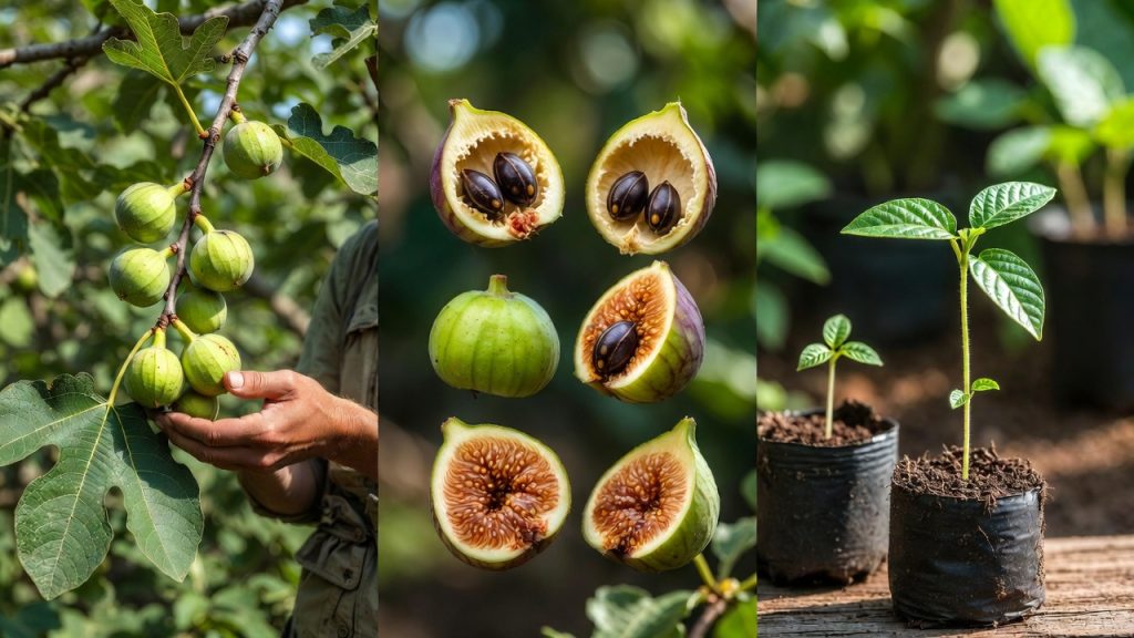 Récolte des graines de figuier sauvage, extraction et semis facile pour la multiplication des plants