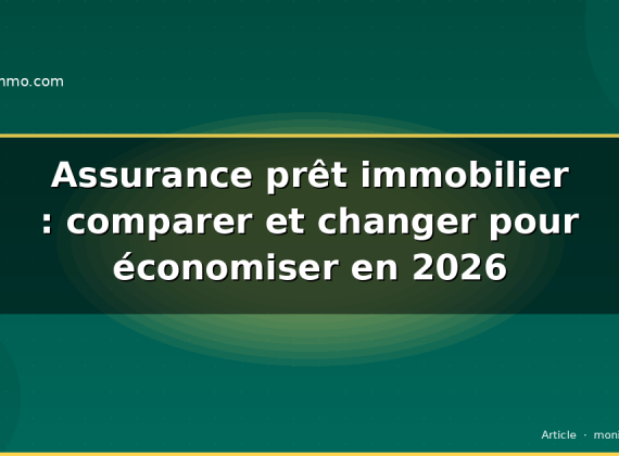 Assurance prêt immobilier : comparer et changer pour économiser en 2026